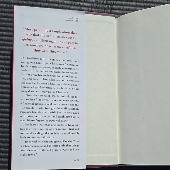 The Go-Giver Red Hardcover Book - Picture 4 of 5